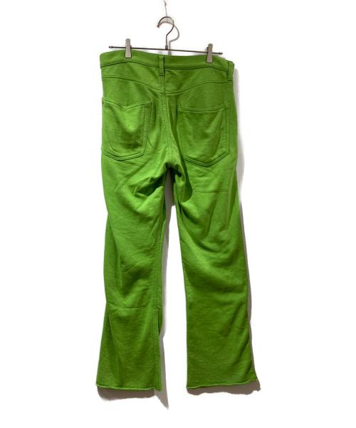 COMME des GARCONS JUNYA WATANABE MAN（コム デ ギャルソン ジュンヤ ワタナベ マン）COMME des GARCONS JUNYA WATANABE MAN (コム デ ギャルソン ジュンヤ ワタナベ マン) コットンフレアパンツ グリーン サイズ:Sの古着・服飾アイテム