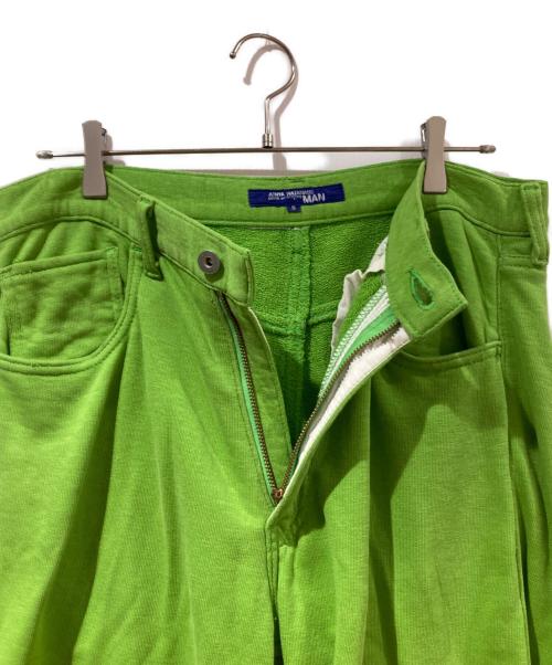 COMME des GARCONS JUNYA WATANABE MAN（コム デ ギャルソン ジュンヤ ワタナベ マン）COMME des GARCONS JUNYA WATANABE MAN (コム デ ギャルソン ジュンヤ ワタナベ マン) コットンフレアパンツ グリーン サイズ:Sの古着・服飾アイテム