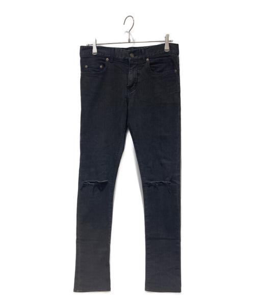 Saint Laurent Paris（サンローランパリ）Saint Laurent Paris (サンローランパリ) ニークラッシュスキニーデニムパンツ ブラック サイズ:29の古着・服飾アイテム