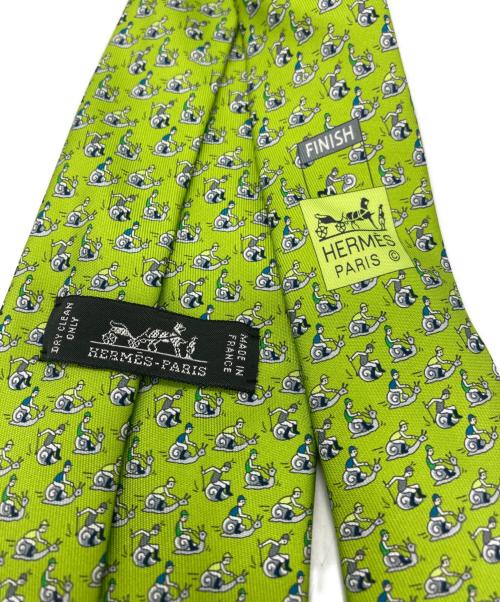 HERMES（エルメス）HERMES (エルメス) シルクネクタイ グリーン サイズ:不明の古着・服飾アイテム