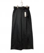 Adam et Ropeアダム エ ロペ）の古着「NIKKE GABARDINE SLACKS」｜ブラック