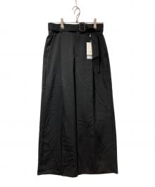 Adam et Rope（アダム エ ロペ）の古着「NIKKE GABARDINE SLACKS」｜ブラック