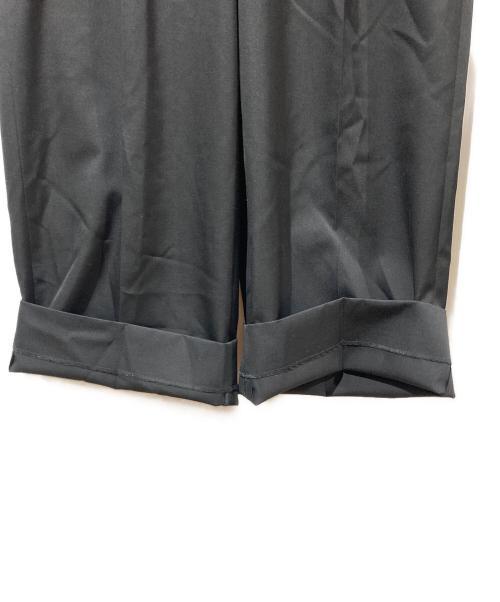 Adam et Rope（アダム エ ロペ）Adam et Rope (アダム エ ロペ) NIKKE GABARDINE SLACKS ブラック サイズ:36の古着・服飾アイテム