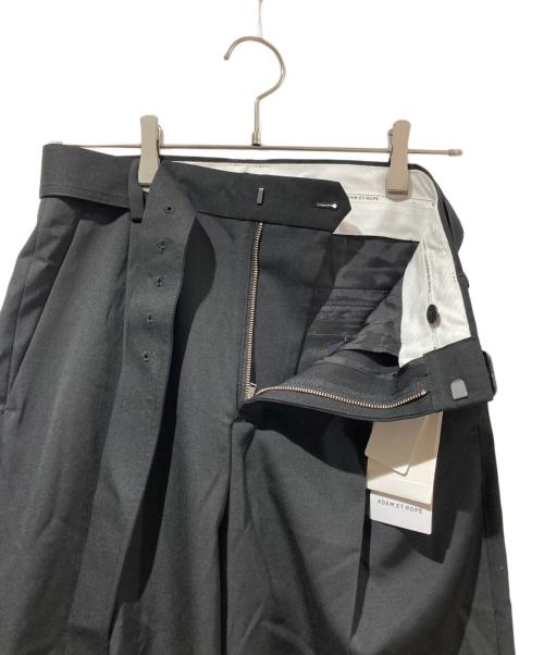 Adam et Rope（アダム エ ロペ）Adam et Rope (アダム エ ロペ) NIKKE GABARDINE SLACKS ブラック サイズ:36の古着・服飾アイテム