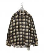 WTAPSダブルタップス）の古着「COTTON FLANNEL TEXTILE shirt」｜ブラウン