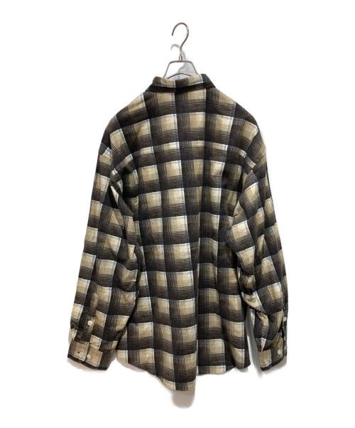 WTAPS（ダブルタップス）WTAPS (ダブルタップス) COTTON FLANNEL TEXTILE shirt ブラウン サイズ:03の古着・服飾アイテム
