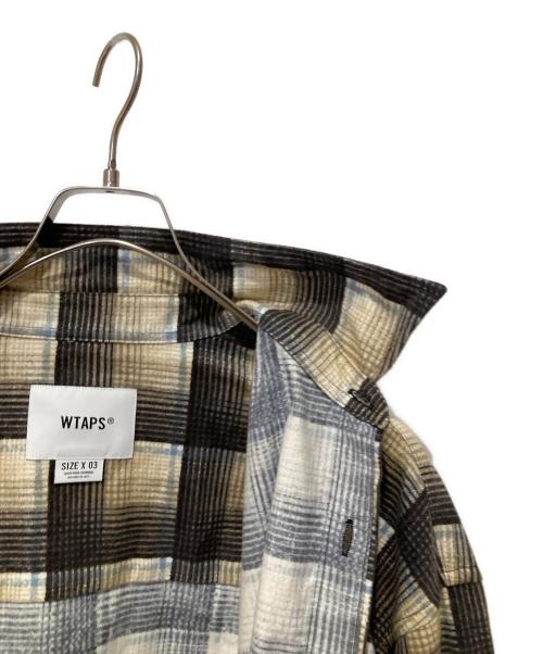 WTAPS（ダブルタップス）WTAPS (ダブルタップス) COTTON FLANNEL TEXTILE shirt ブラウン サイズ:03の古着・服飾アイテム