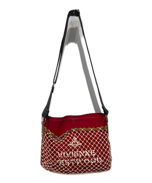 Vivienne Westwood（ヴィヴィアンウエストウッド）Vivienne Westwood (ヴィヴィアンウエストウッド) キャンバストートバッグ レッドの古着・服飾アイテム