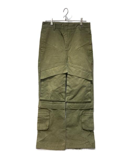 entire studios（エンタイアスタジオ）entire studios (エンタイアスタジオ) カーゴパンツ グリーン サイズ:Sの古着・服飾アイテム