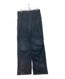 PROJECT G/R（プロジェクト ジーアール）の古着「Coated Biker Armoured Pants」｜ブラック