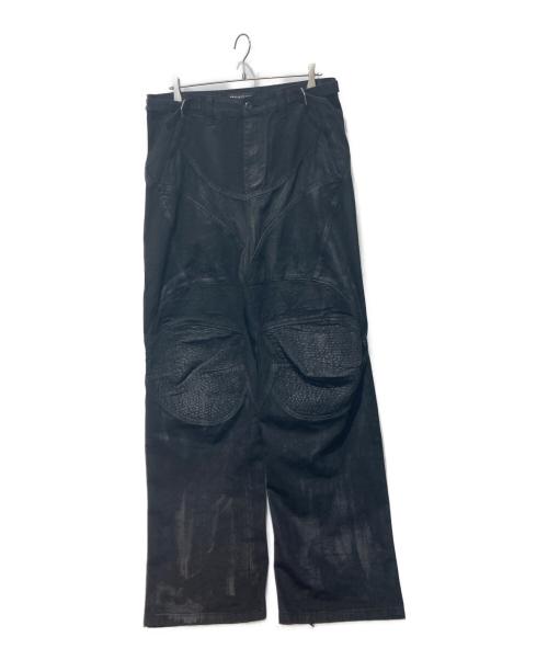 PROJECT G/R（プロジェクト ジーアール）PROJECT G/R (プロジェクト ジーアール) Coated Biker Armoured Pants ブラック サイズ:2の古着・服飾アイテム