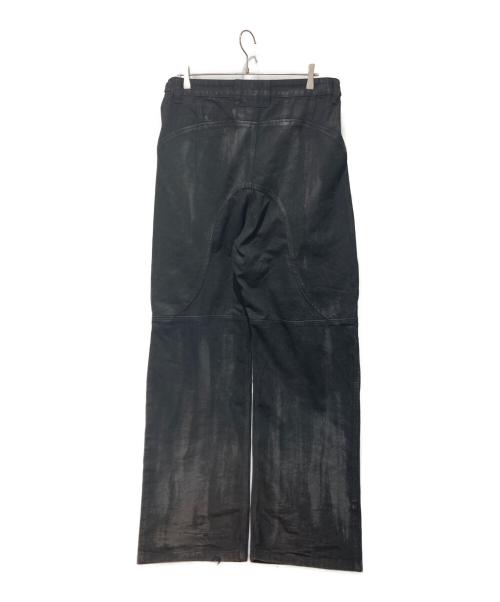 PROJECT G/R（プロジェクト ジーアール）PROJECT G/R (プロジェクト ジーアール) Coated Biker Armoured Pants ブラック サイズ:2の古着・服飾アイテム