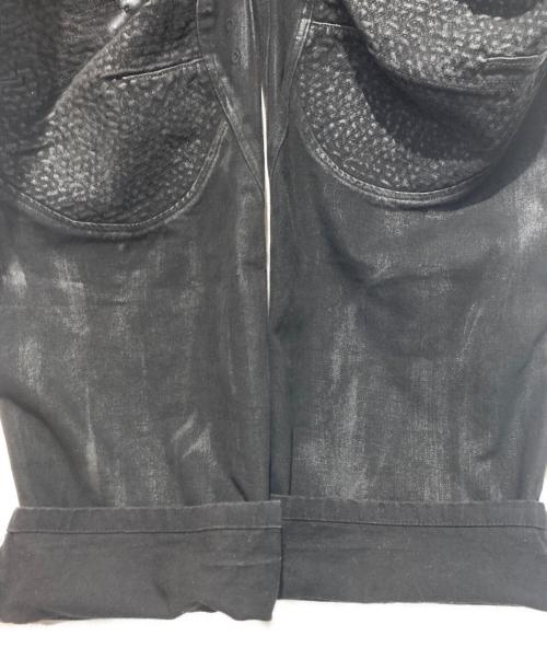 PROJECT G/R（プロジェクト ジーアール）PROJECT G/R (プロジェクト ジーアール) Coated Biker Armoured Pants ブラック サイズ:2の古着・服飾アイテム