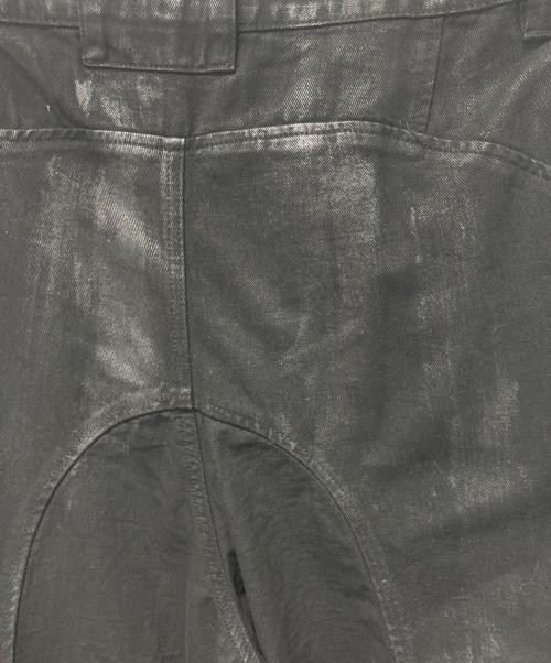 PROJECT G/R（プロジェクト ジーアール）PROJECT G/R (プロジェクト ジーアール) Coated Biker Armoured Pants ブラック サイズ:2の古着・服飾アイテム