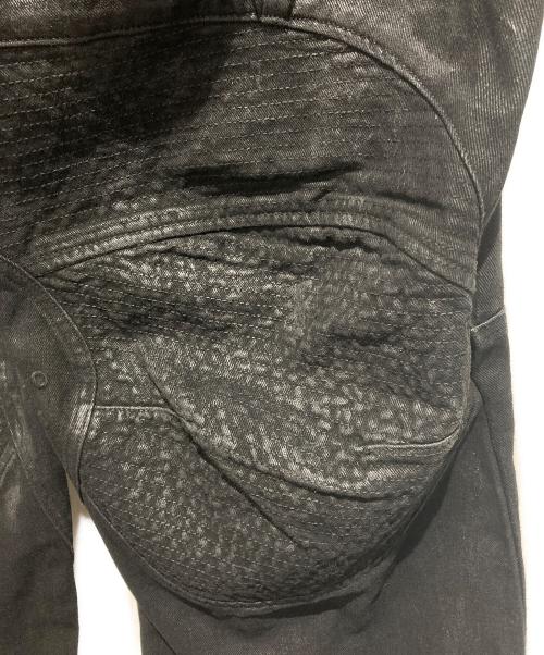 PROJECT G/R（プロジェクト ジーアール）PROJECT G/R (プロジェクト ジーアール) Coated Biker Armoured Pants ブラック サイズ:2の古着・服飾アイテム