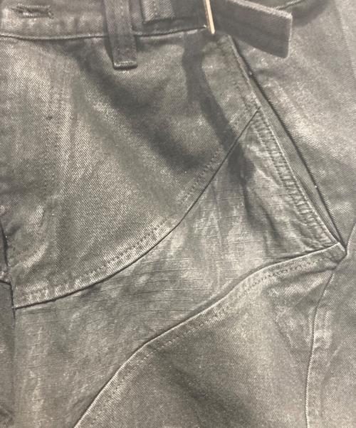 PROJECT G/R（プロジェクト ジーアール）PROJECT G/R (プロジェクト ジーアール) Coated Biker Armoured Pants ブラック サイズ:2の古着・服飾アイテム