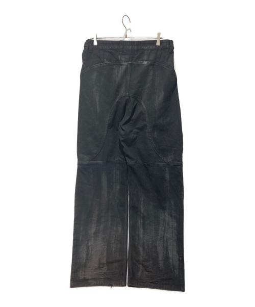 PROJECT G/R（プロジェクト ジーアール）PROJECT G/R (プロジェクト ジーアール) Coated Biker Armoured Pants ブラック サイズ:2の古着・服飾アイテム