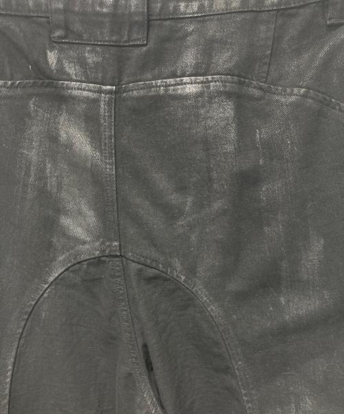 PROJECT G/R（プロジェクト ジーアール）PROJECT G/R (プロジェクト ジーアール) Coated Biker Armoured Pants ブラック サイズ:2の古着・服飾アイテム