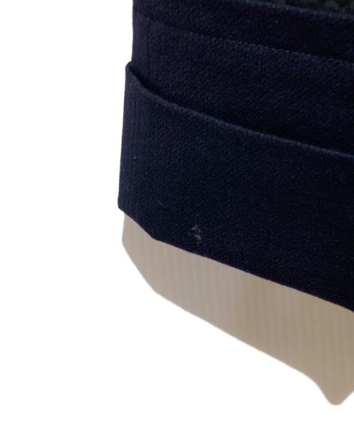 COMME des GARCONS（コムデギャルソン）COMME des GARCONS (コムデギャルソン) ウールブレンド ストライプ柄 スラックスパンツ ネイビー サイズ:Sの古着・服飾アイテム