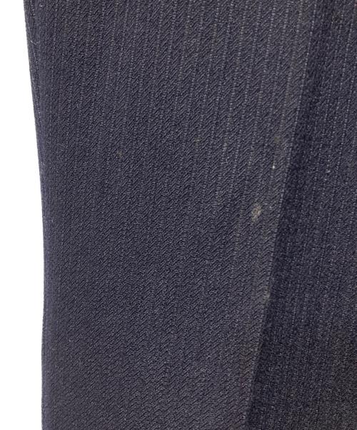 COMME des GARCONS（コムデギャルソン）COMME des GARCONS (コムデギャルソン) ウールブレンド ストライプ柄 スラックスパンツ ネイビー サイズ:Sの古着・服飾アイテム