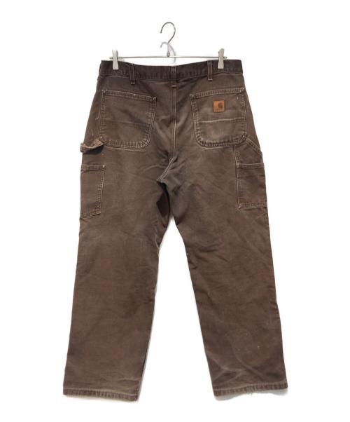 CarHartt（カーハート）CarHartt (カーハート) ウォッシュドダックダブルニーペインターパンツ ブラウン サイズ:35の古着・服飾アイテム