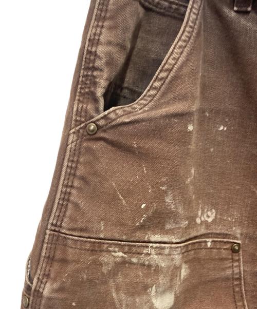 CarHartt（カーハート）CarHartt (カーハート) ウォッシュドダックダブルニーペインターパンツ ブラウン サイズ:35の古着・服飾アイテム