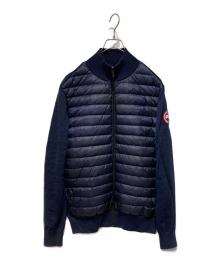 CANADA GOOSE（カナダグース）の古着「ハイブリッジ ニット ジャケット」｜ネイビー