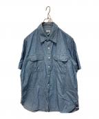 BAPE BY A BATHING APEベイプバイアベイシングエイプ）の古着「シャンブレーワークシャツ」｜スカイブルー