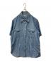 BAPE BY A BATHING APE（ベイプバイアベイシングエイプ）の古着「シャンブレーワークシャツ」｜スカイブルー