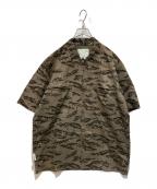 UNDERCOVERアンダーカバー）の古着「カモフラージュ柄シャツジャケット」｜グリーン