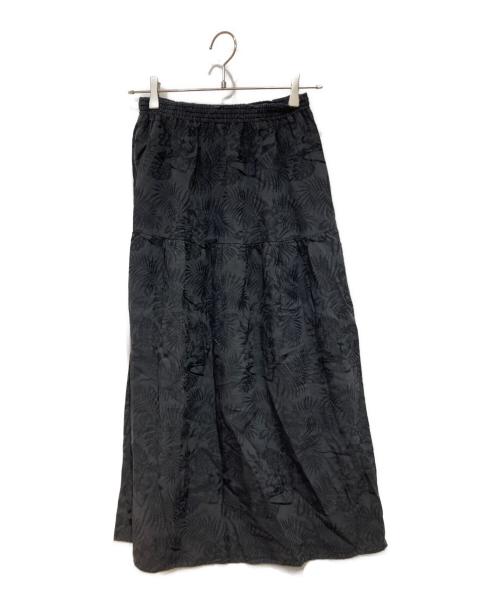 Hysteric Glamour（ヒステリックグラマー）Hysteric Glamour (ヒステリックグラマー) TROPIC HYSTTERIC柄 ティアードスカート ブラック サイズ:FREEの古着・服飾アイテム