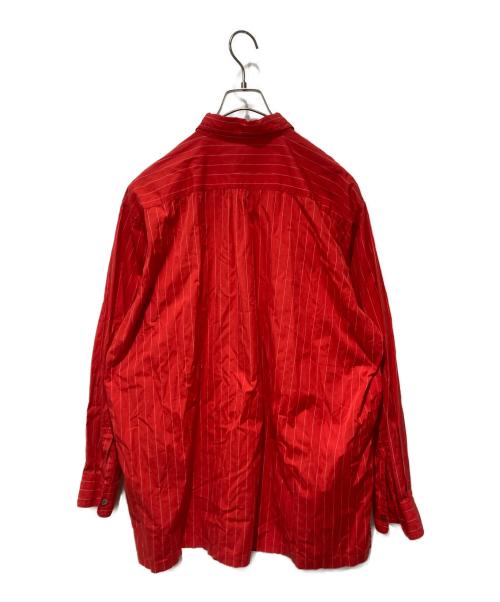 COMME des GARCONS HOMME PLUS（コムデギャルソンオムプリュス）COMME des GARCONS HOMME PLUS (コムデギャルソンオムプリュス) ストライプシャツ レッド サイズ:不明の古着・服飾アイテム