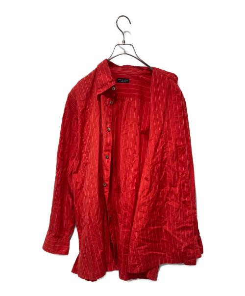 COMME des GARCONS HOMME PLUS（コムデギャルソンオムプリュス）COMME des GARCONS HOMME PLUS (コムデギャルソンオムプリュス) ストライプシャツ レッド サイズ:不明の古着・服飾アイテム