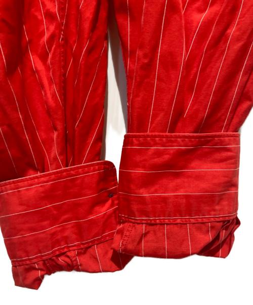 COMME des GARCONS HOMME PLUS（コムデギャルソンオムプリュス）COMME des GARCONS HOMME PLUS (コムデギャルソンオムプリュス) ストライプシャツ レッド サイズ:不明の古着・服飾アイテム