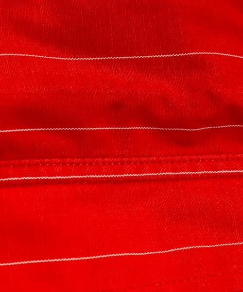 COMME des GARCONS HOMME PLUS（コムデギャルソンオムプリュス）COMME des GARCONS HOMME PLUS (コムデギャルソンオムプリュス) ストライプシャツ レッド サイズ:不明の古着・服飾アイテム
