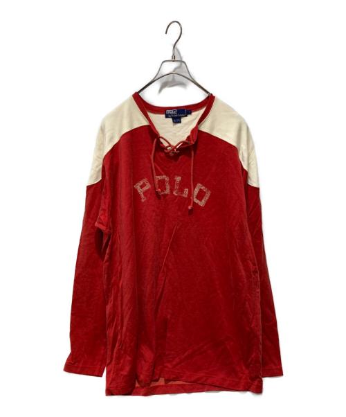 POLO RALPH LAUREN（ポロ・ラルフローレン）POLO RALPH LAUREN (ポロ・ラルフローレン) ホッケーシャツ レッド サイズ:Ｌの古着・服飾アイテム