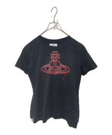 Vivienne Westwood RED LABEL（ヴィヴィアンウエストウッドレッドレーベル）の古着「ステッチオーブTシャツ」｜ブラック