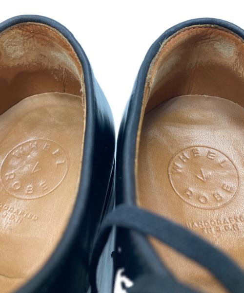WHEEL ROBE（ウィールローブ）WHEEL ROBE (ウィールローブ) STRAIGHT TIP BLUCHER ブラック サイズ:8の古着・服飾アイテム