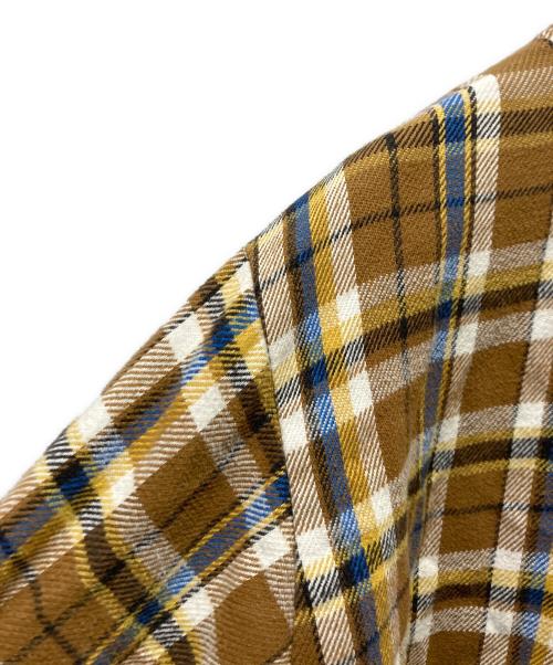 big mac（ビッグマック）BIG MAC (ビッグマック) フランネルチェックシャツ ブラウン サイズ:Ｌの古着・服飾アイテム