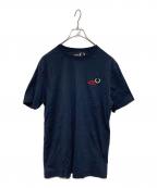 FRED PERRY×RAF SIMONSフレッドペリー×ラフシモンズ）の古着「ロゴチャームカットソー」｜ネイビー