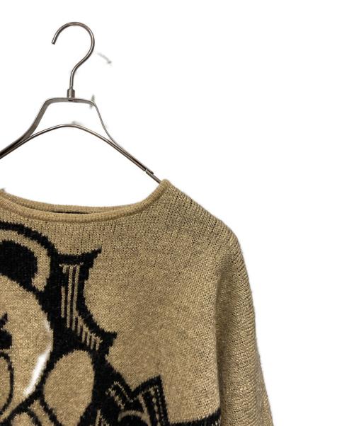 Hysteric Glamour（ヒステリックグラマー）Hysteric Glamour (ヒステリックグラマー) BEAR POP ラメジャカード ニット ブラウン サイズ:FREEの古着・服飾アイテム