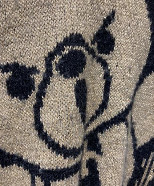 Hysteric Glamour（ヒステリックグラマー）Hysteric Glamour (ヒステリックグラマー) BEAR POP ラメジャカード ニット ブラウン サイズ:FREEの古着・服飾アイテム