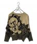 Hysteric Glamour（ヒステリックグラマー）の古着「BEAR POP ラメジャカード ニット」｜ブラウン