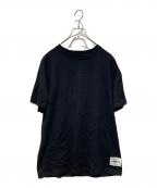 JIL SANDER+ジルサンダープラス）の古着「ロゴラベルTシャツ」｜ブラック