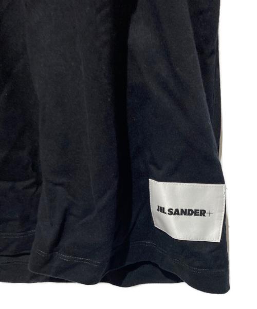 JIL SANDER+（ジルサンダープラス）JIL SANDER+ (ジルサンダープラス) ロゴラベルTシャツ ブラック サイズ:XXLの古着・服飾アイテム