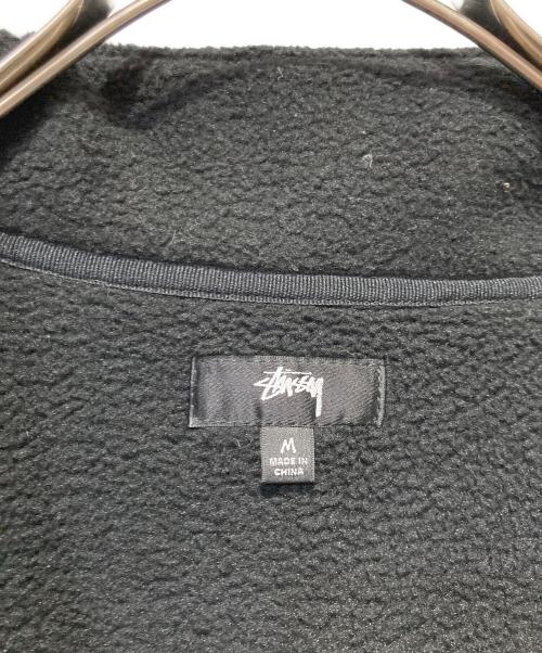 stussy（ステューシー）stussy (ステューシー) Half Zip Mock Neck ブラック サイズ:Mの古着・服飾アイテム