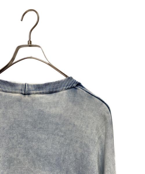 DIESEL（ディーゼル）DIESEL (ディーゼル) ブリーチ加工カーディガン ブルー サイズ:XSの古着・服飾アイテム