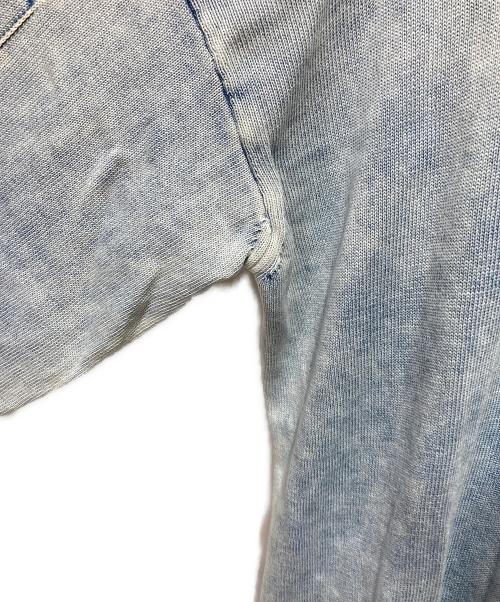DIESEL（ディーゼル）DIESEL (ディーゼル) ブリーチ加工カーディガン ブルー サイズ:XSの古着・服飾アイテム
