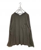 ANCELLMアンセルム）の古着「C/R CREW NECK LS T-SHIRT」｜グレー
