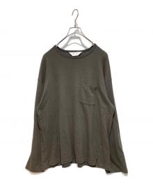 ANCELLM（アンセルム）の古着「C/R CREW NECK LS T-SHIRT」｜グレー